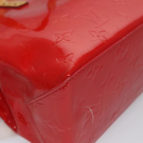 LOUIS VUITTON Monogram Vernis Reade PM Hand Bag Red Rouge M91088 LV Auth BD124 - Picture 15 of 16